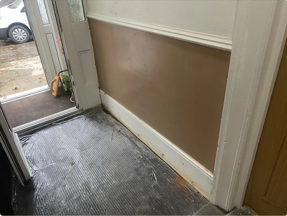 Chemical DPC damp-proofing remedial work by Justin Inker Building