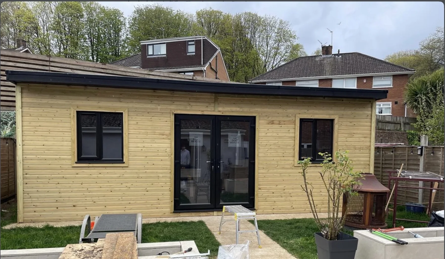 Completed timber garden room