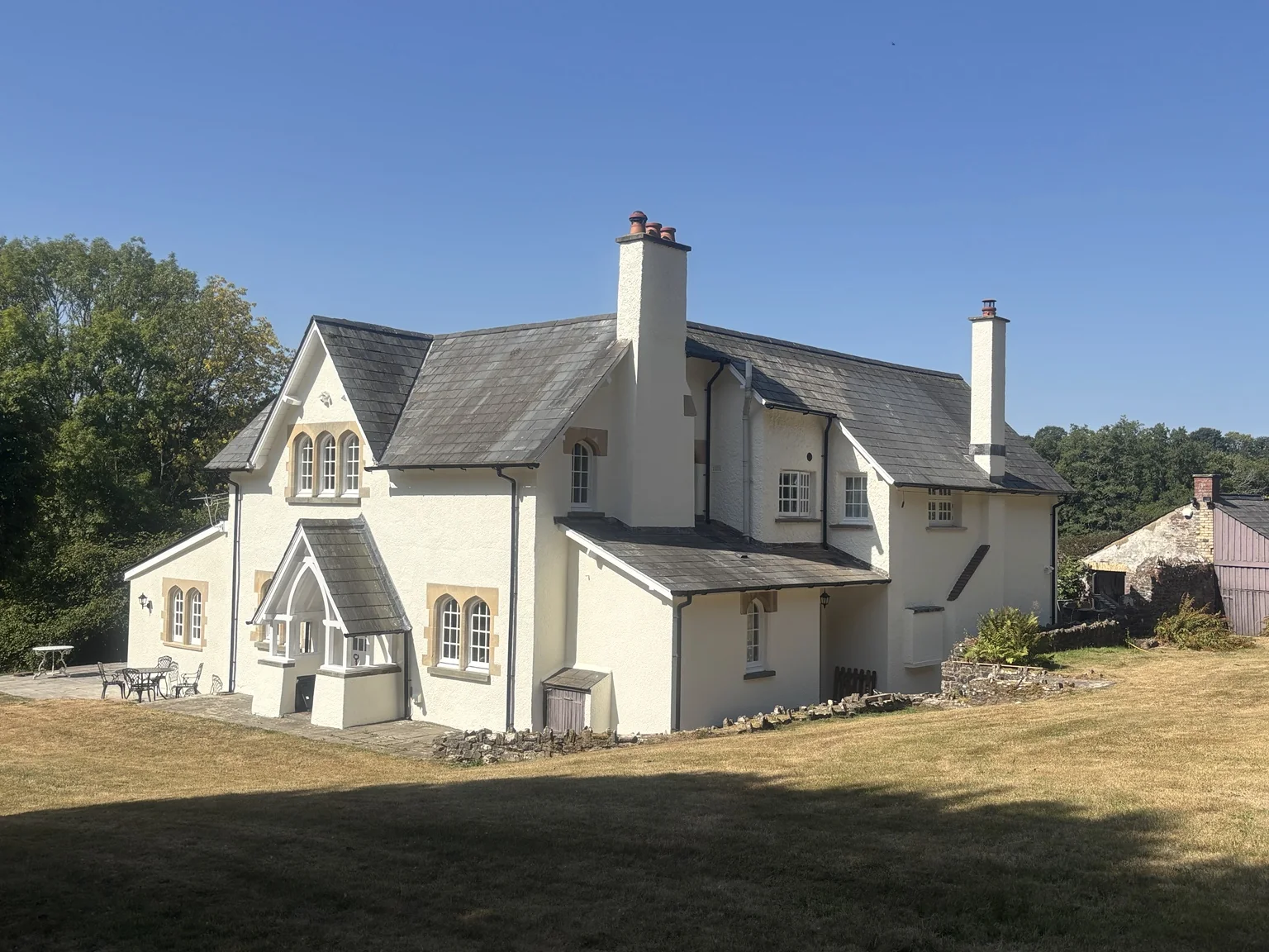 Completed exterior property transformation in Rudry